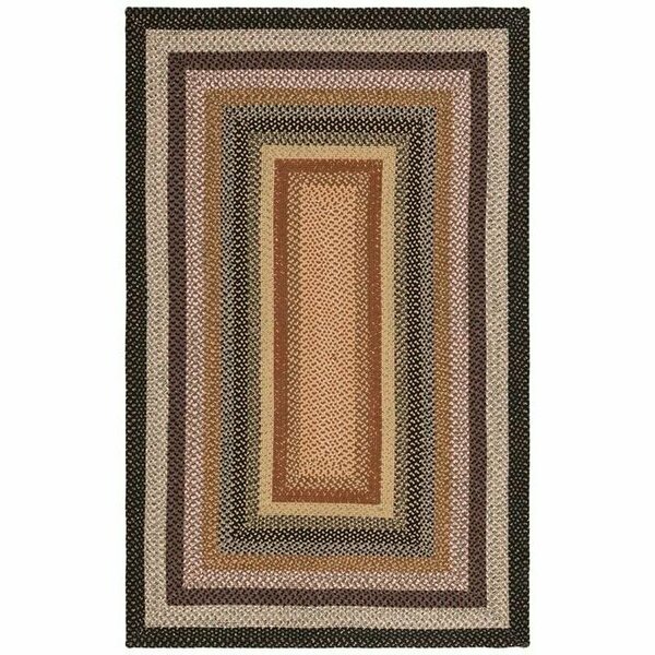 Safavieh 3 X 5 Ft. Small Rectangle Braided- Blue And Multi Hand Made Rug BRD308A-3